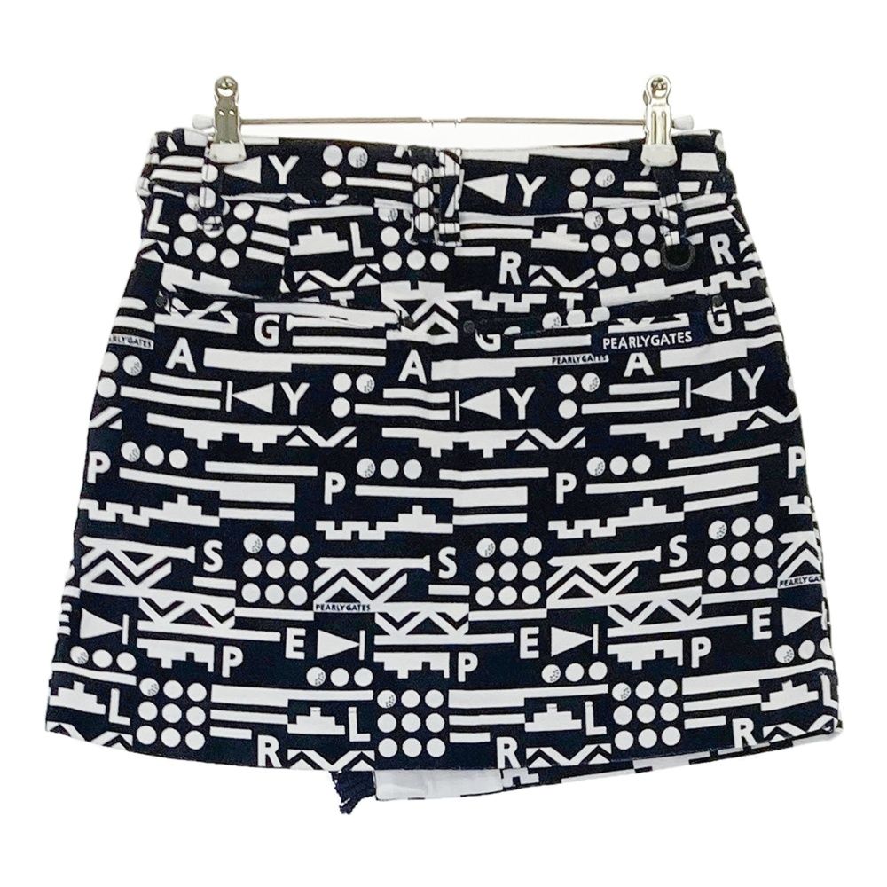 サイズ 00 PEARLY GATES パーリーゲイツ 055-2234114 ストレッチスカート 総柄 ネイビー系 240101551847 ゴルフウェア レディース ストスト