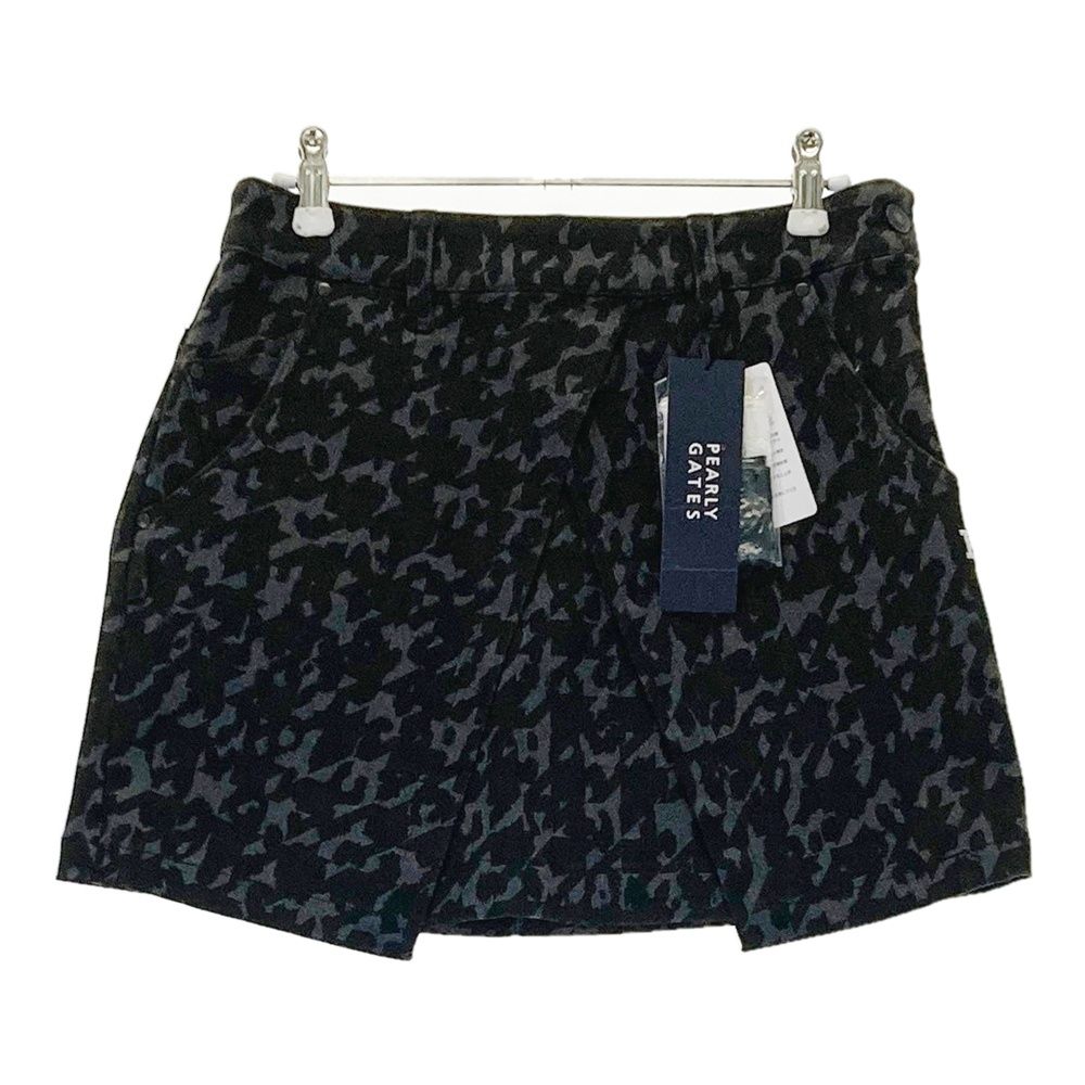 サイズ 0 PEARLY GATES パーリーゲイツ 055-2234016 ストレッチスカート レオパード 千鳥柄 グレー系 240101551848 ゴルフウェア レディース ストスト
