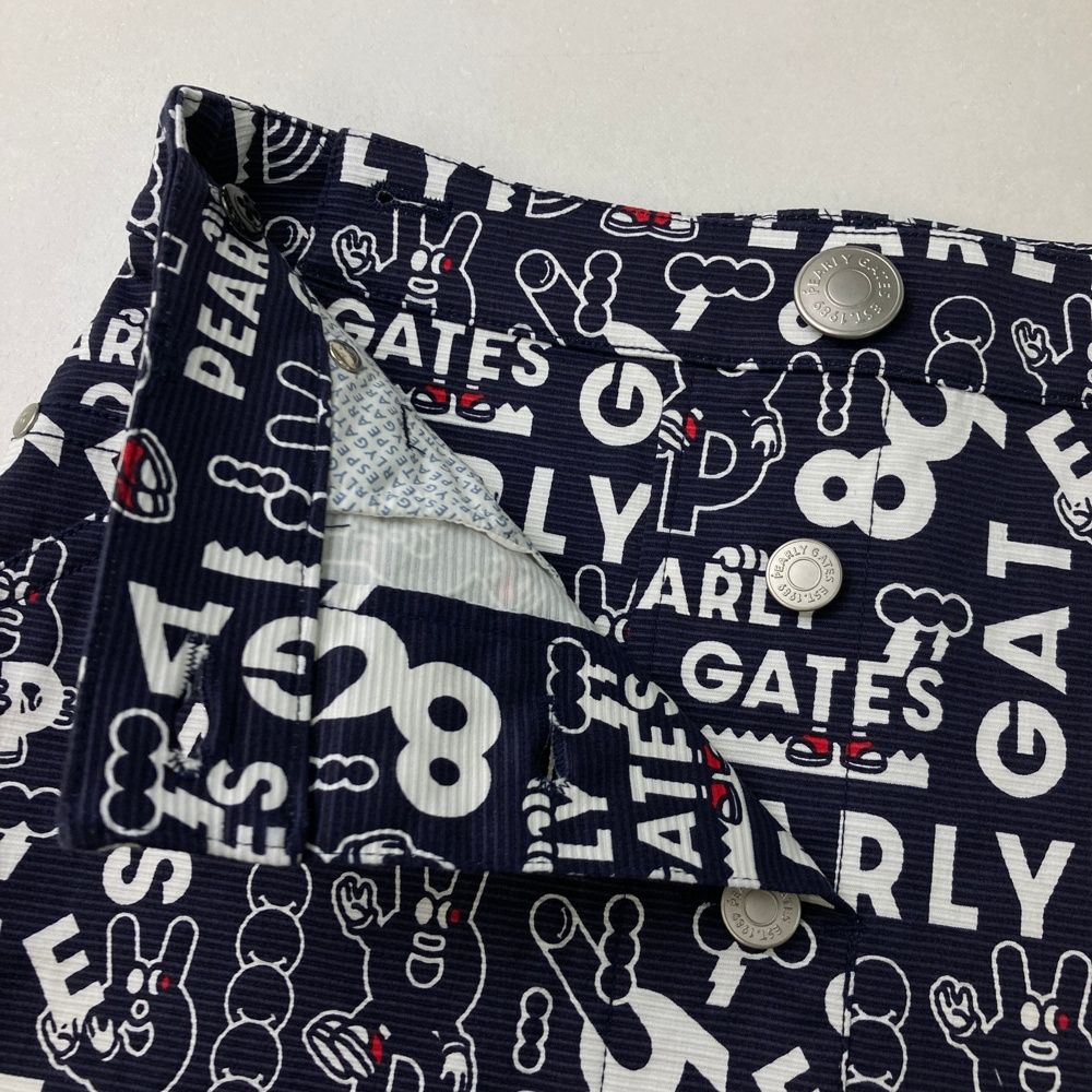 サイズ 00 PEARLY GATES パーリーゲイツ 055-2234020 ストレッチスカート どうしちゃったPG ロゴ柄 ネイビー系 240101551850 ゴルフウェア レディース ストスト LLC-HASEGAWATOSO_COM