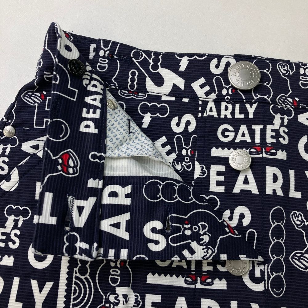 超美品♡ パーリーゲイツ 2023 春 ニットスカート ネイビー 1 デイジー