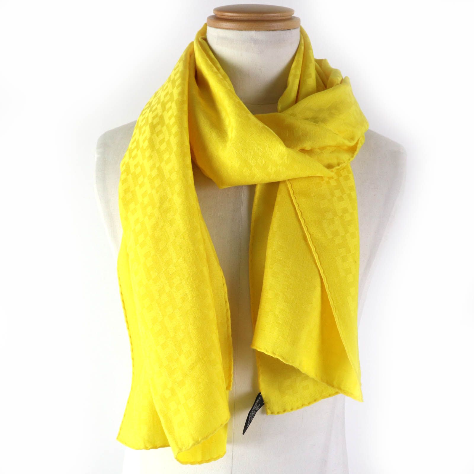 美品☆HERMES エルメス カシミヤ シルク ショップ H柄 大判 ストール