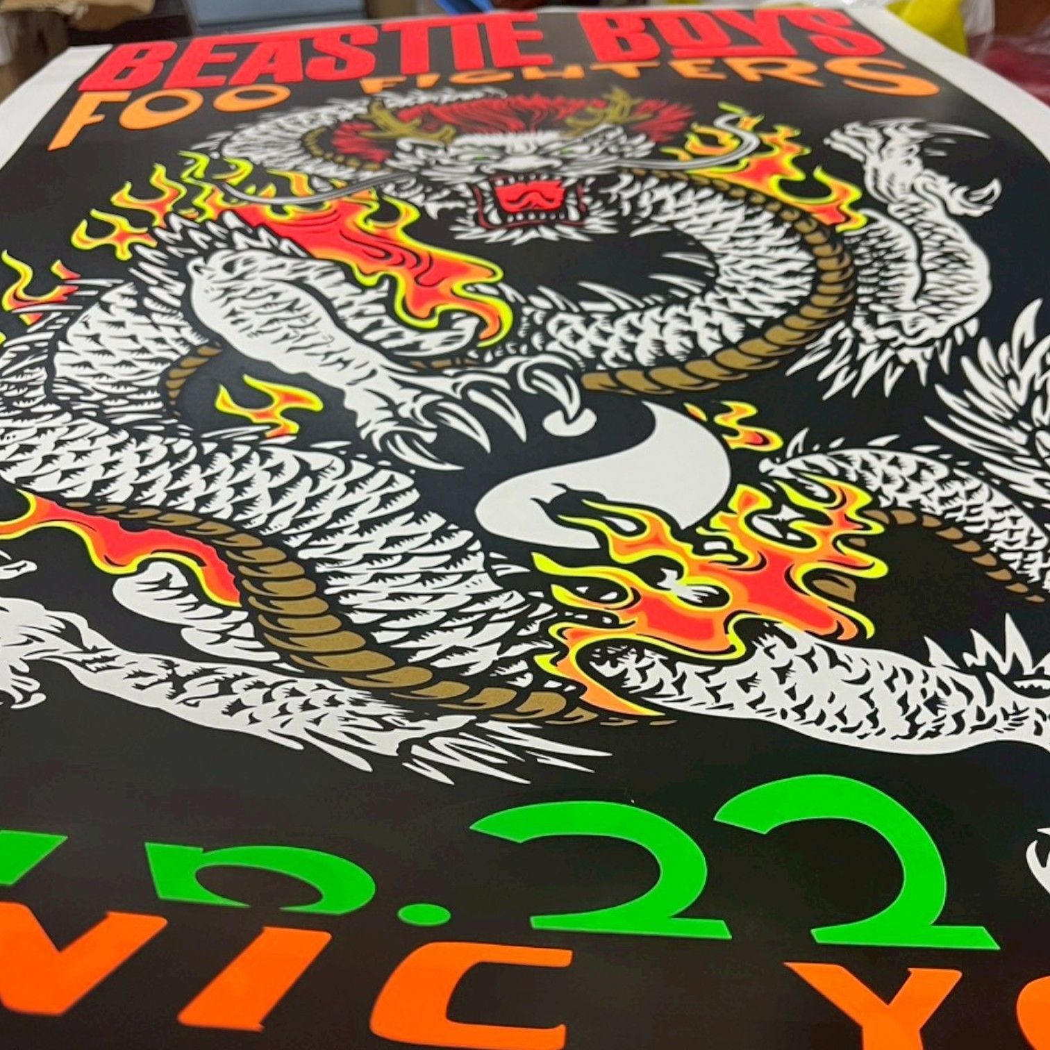 TAZ Jim Evans MTV Alternative Nation Tour ポスター Foo Fighters