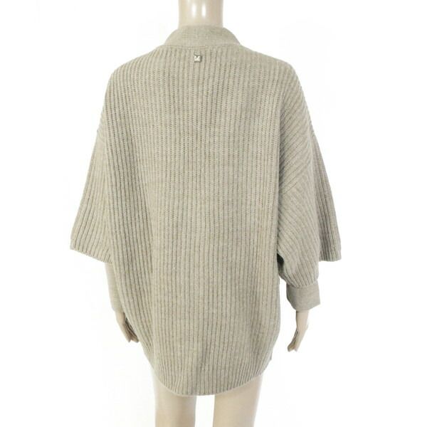 75 OFF メイメイジェイ MEIMEI J ニット 40 EKN780 フリーサイズ ブラウンベージュ レディース アームカバー付きカーディガン イタリア製