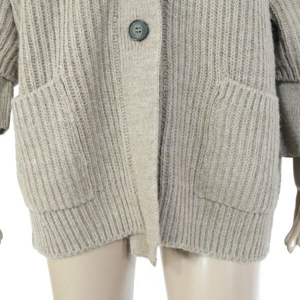 アームカバー付きカーディガン イタリア製