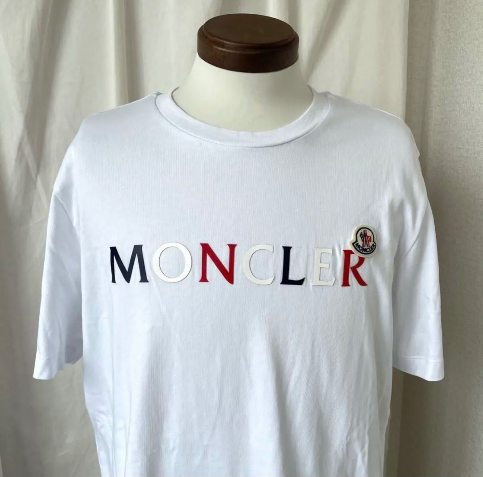 MONCLER モンクレール Tシャツ ロゴ サイズ L ホワイト - メルカリ
