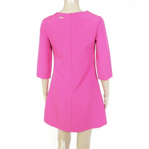 75 OFF ノーシークレッツ NO SECRETS ワンピース 38 EOP1703 Sサイズ ピンク レディース 七分袖ワンピース ミニ丈ワンピース スタッズ