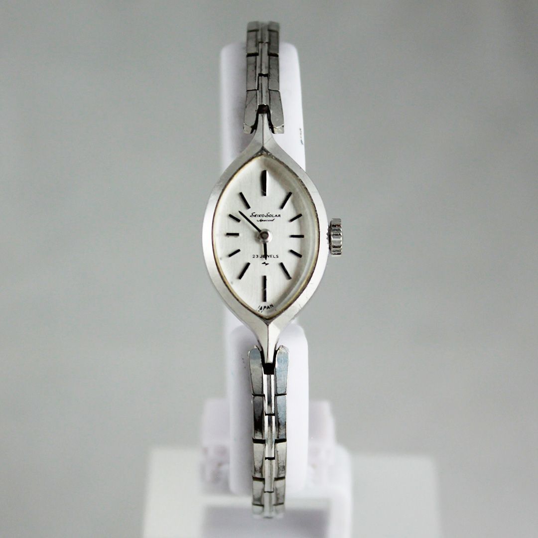 SEIKO セイコー 23石 手巻き 1040-7040 シルバー レディース 腕時計 ヴィンテージ クラシカル 上品デザイン 銀座サコム堂