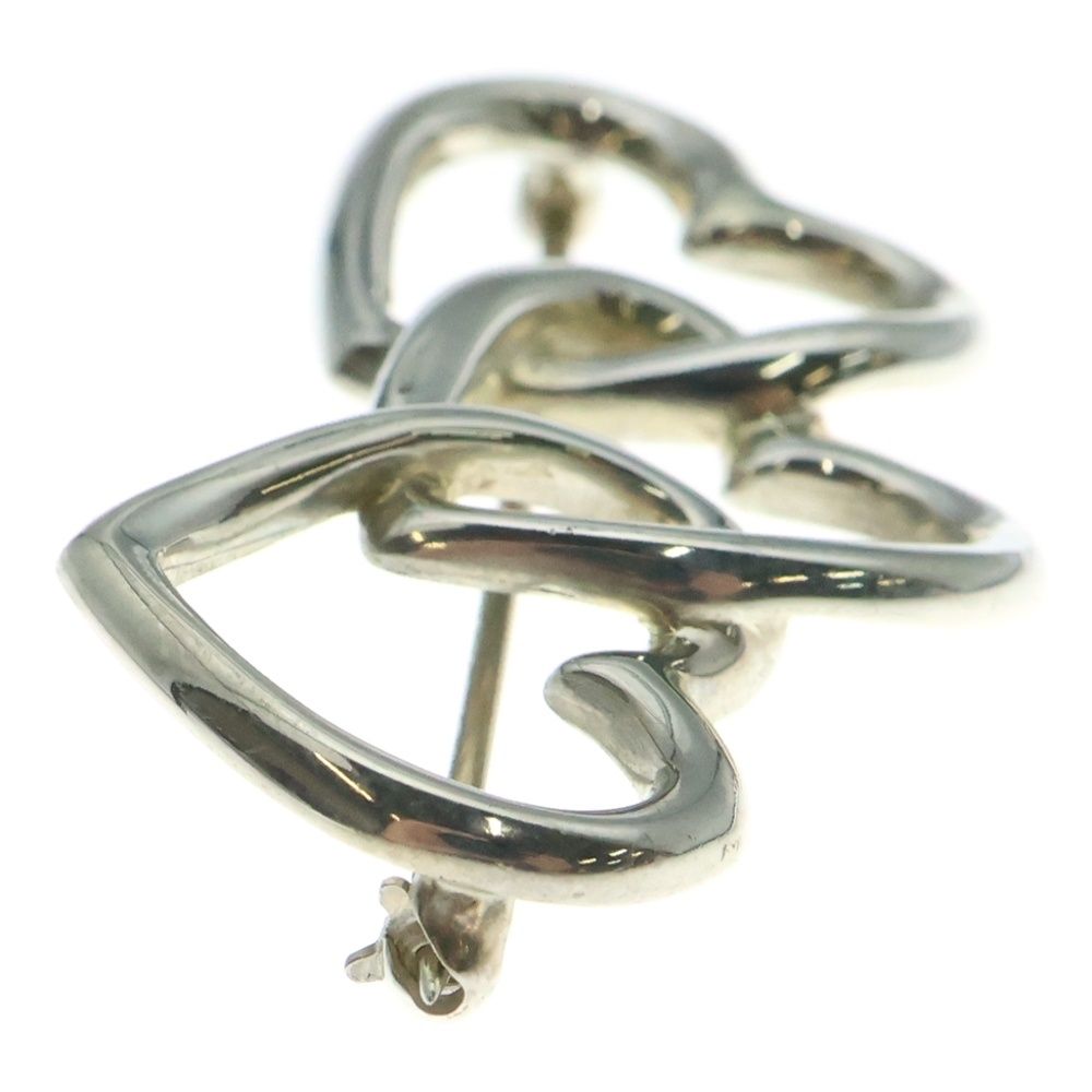 TIFFANY&Co (ティファニー) トリプルハート ブローチ ピンバッジ