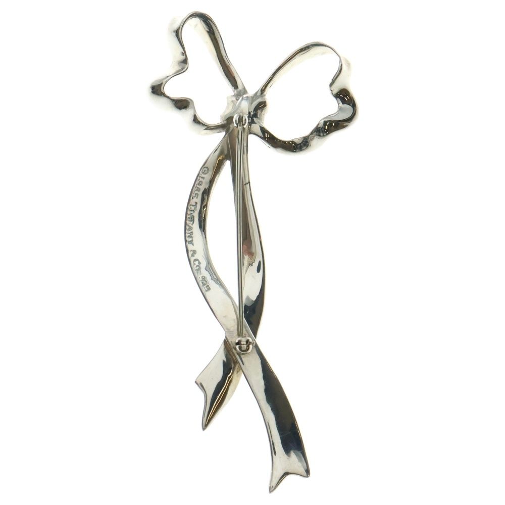 ティファニー ブローチ ピンバッチ シルバー 925 リボン アクセサリー 刻印 TIFFANY&Co (ティファニー) リボンモチーフ ブローチ ピンバッジ