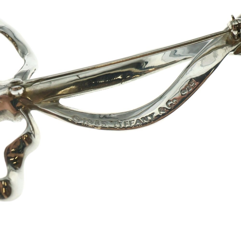 TIFFANY&Co (ティファニー) リボンモチーフ ブローチ ピンバッジ