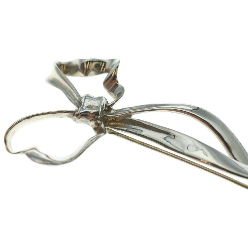 TIFFANY&Co (ティファニー) リボンモチーフ ブローチ ピンバッジ