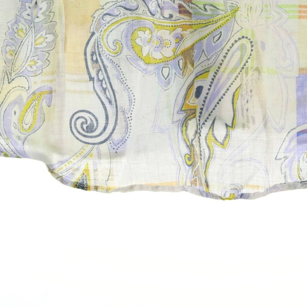ETRO (エトロ) ペイズリー総柄 リネン ロングスリーブ 長袖 シャツ