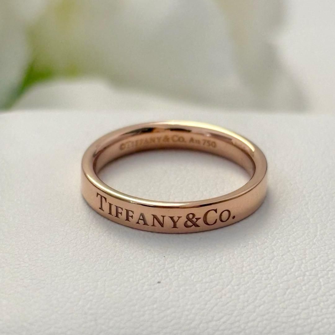 215【ティファニー】K18 フラットバンドリング　約7.5号 215【ティファニー】K18 フラットバンドリング 約7.5号 - メルカリ