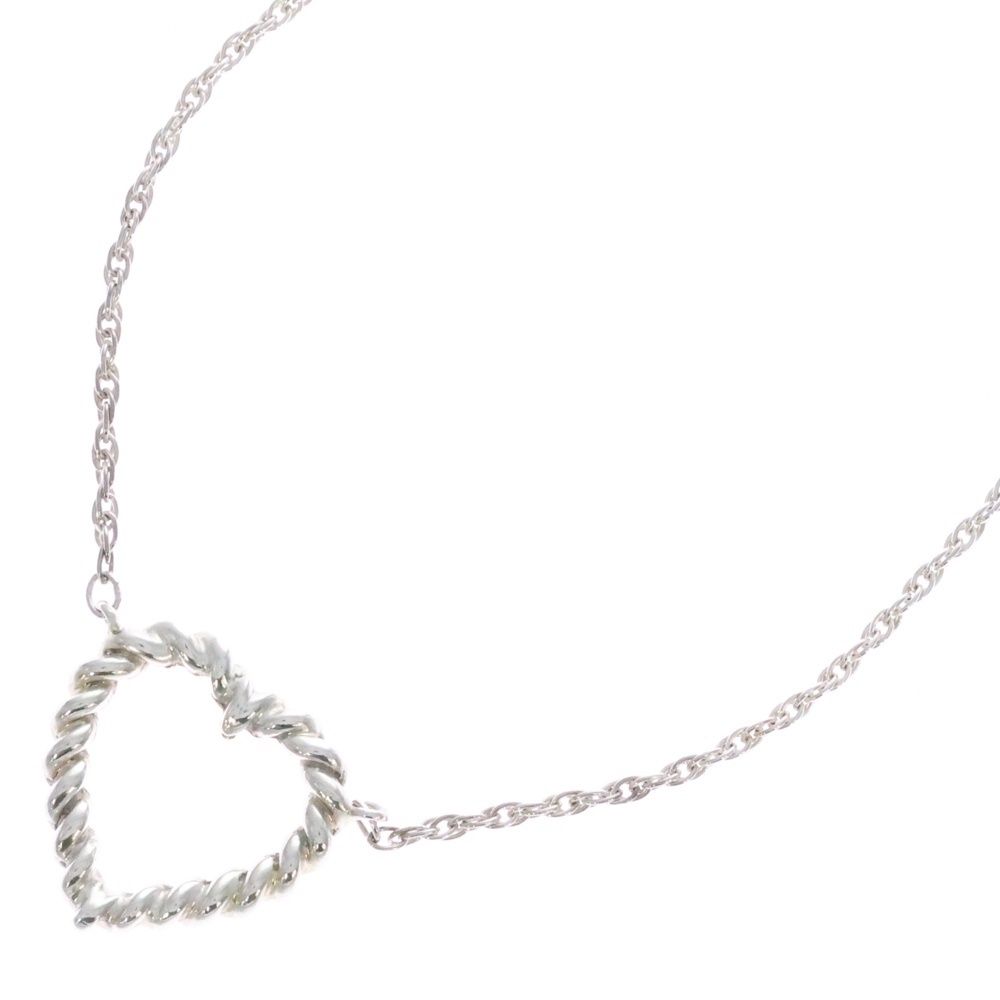 TIFFANY&Co (ティファニー) ツイスト ハート ネックレス ペンダント チェーン シルバー SV925 6.7g