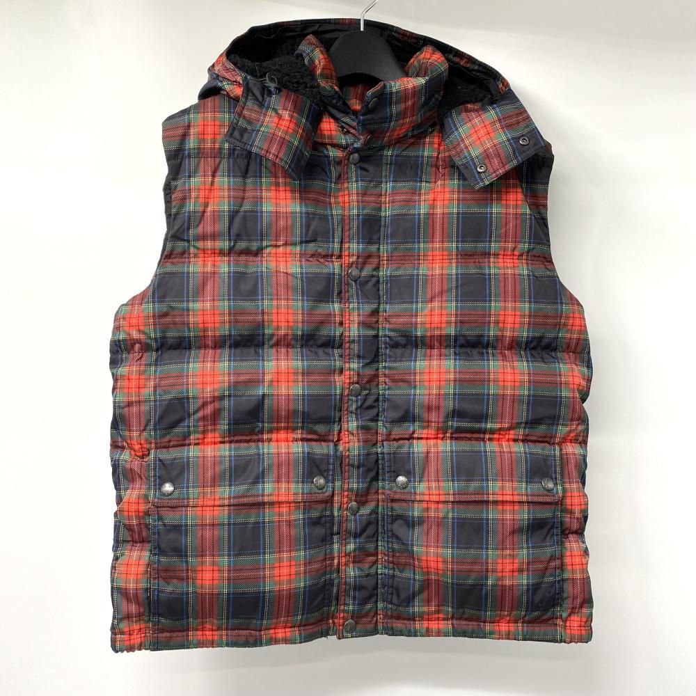 PRADA SPORT タータンチェックダウンベスト サイズ52 SGH260 レッド×グリーン プラダ スポーツ 17