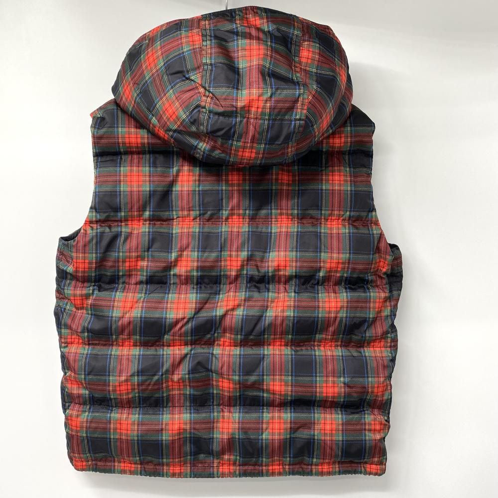 PRADA SPORT タータンチェックダウンベスト サイズ52 SGH260 レッド×グリーン プラダ スポーツ 17