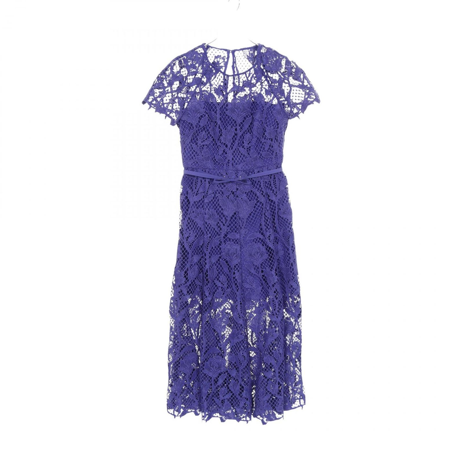 セルフ ポートレイト Self-Portrait ワンピース レース ネイビー その他 ワンピース COBALT LACE MIDI DRESS レディース Used A