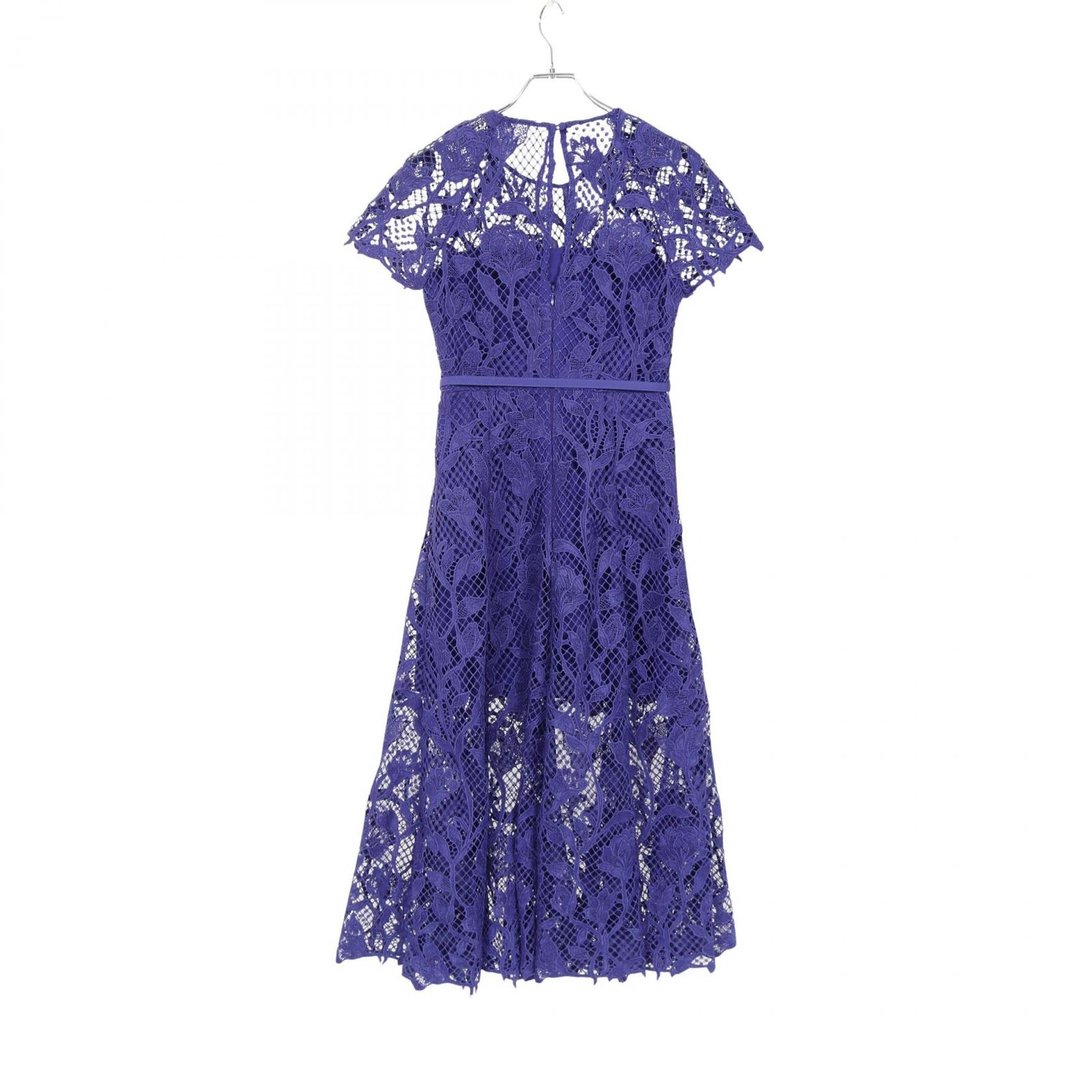 セルフ ポートレイト Self-Portrait ワンピース レース ネイビー その他 ワンピース COBALT LACE MIDI DRESS レディース Used A