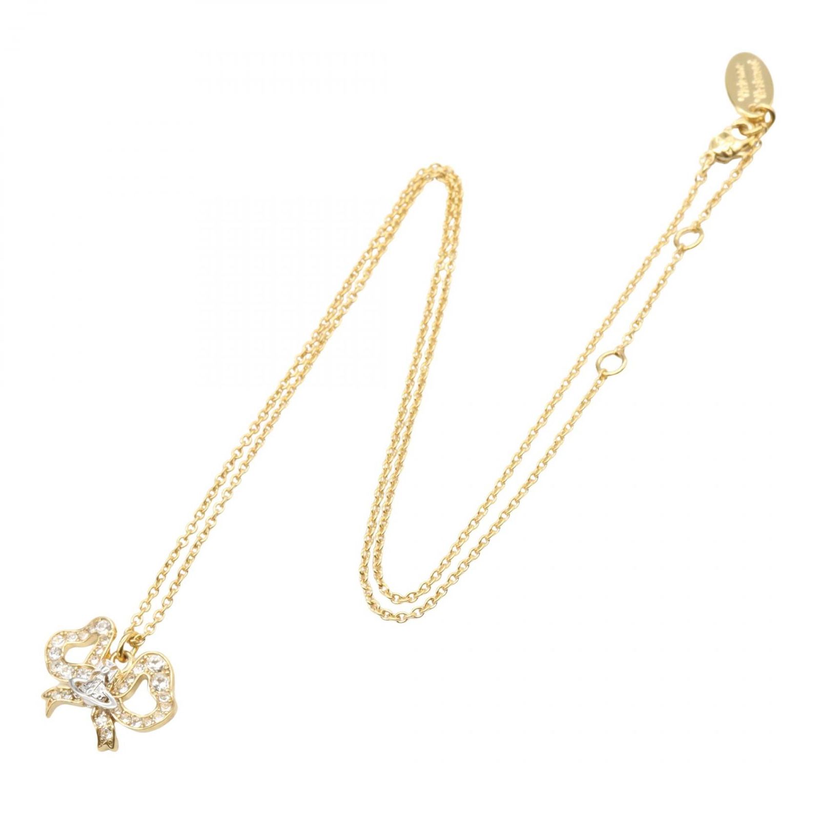 ヴィヴィアンウエストウッド Vivienne Westwood ネックレス リゴベルタ リボン オーブ ネックレス 630203H3 02R964 ゴールド シルバー その他 リゴベルタ リボン オーブ ネックレス