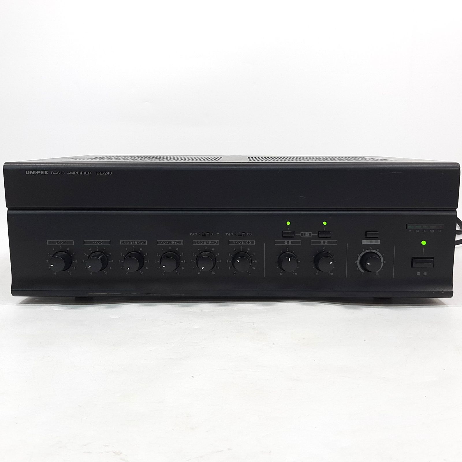 ユニペックス BE-240 UNI-PEX 卓上形ベーシックアンプ 業務用