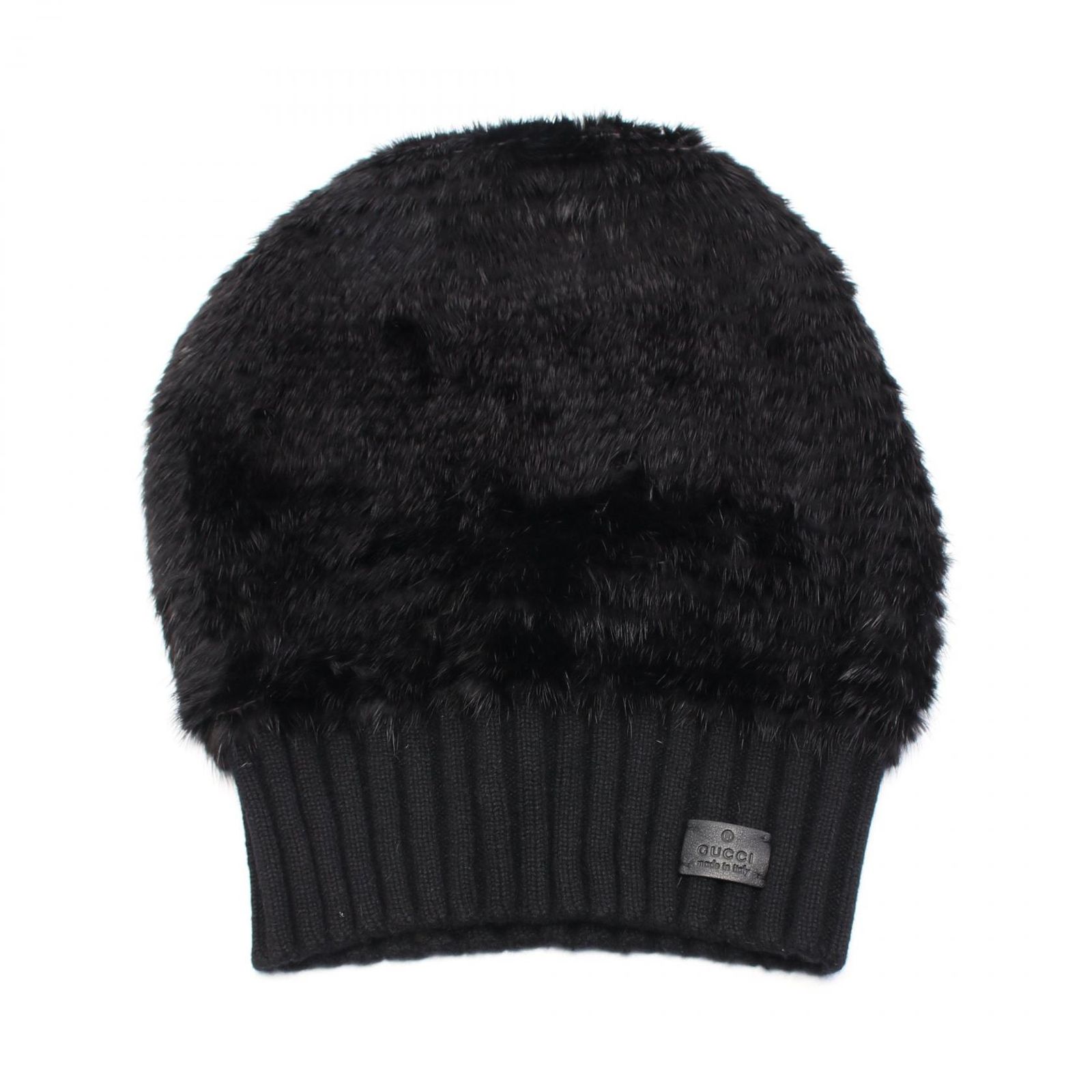 グッチ GUCCI キャップ ブラック その他 ニットキャップ レディース Used A