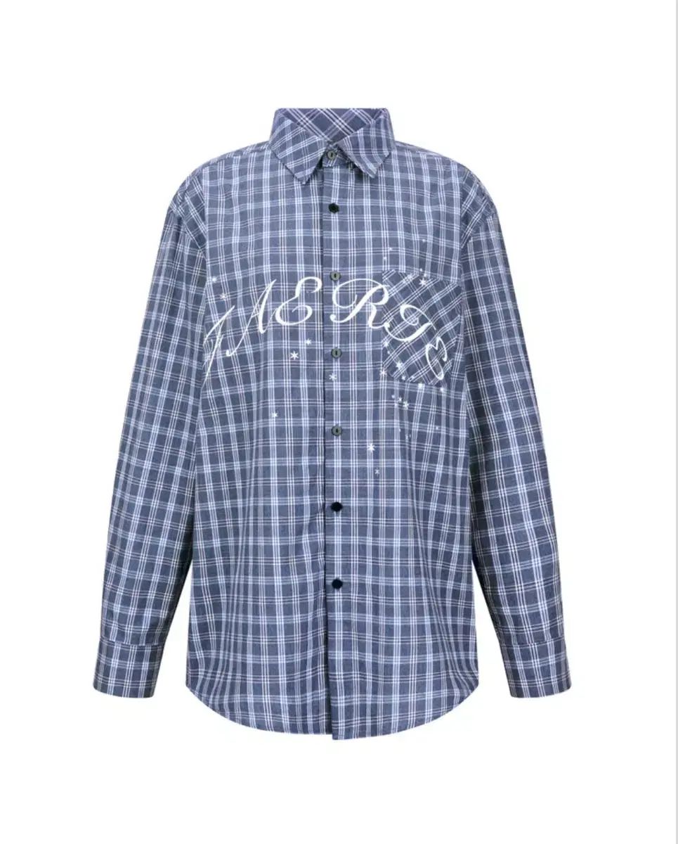 ショップフェアリー fairy shop ブルー CHECK アカデミー シャツ