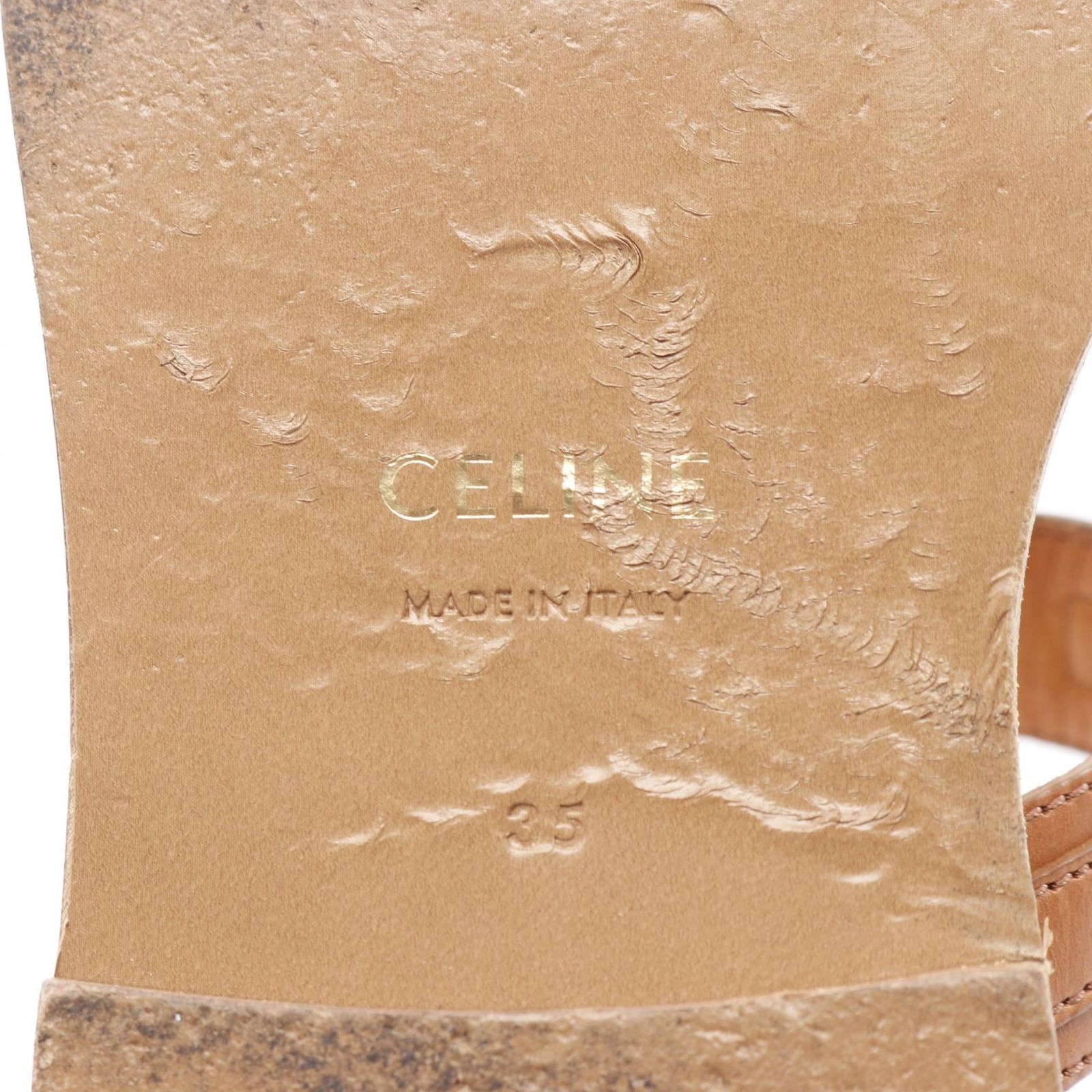 セリーヌ CELINE サンダル トリオンフ 333103363C ブラウン レザー