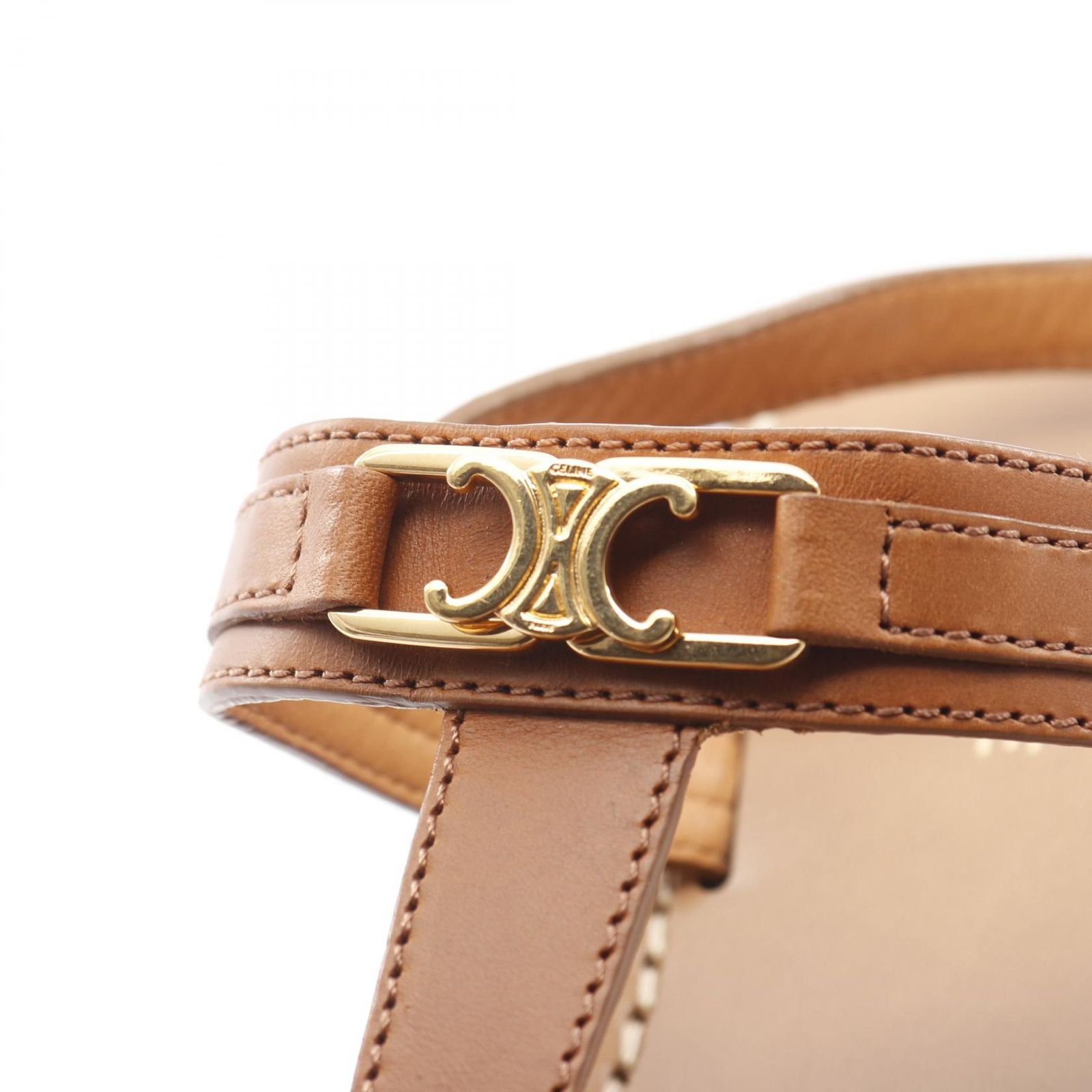 セリーヌ CELINE サンダル トリオンフ 333103363C ブラウン レザー