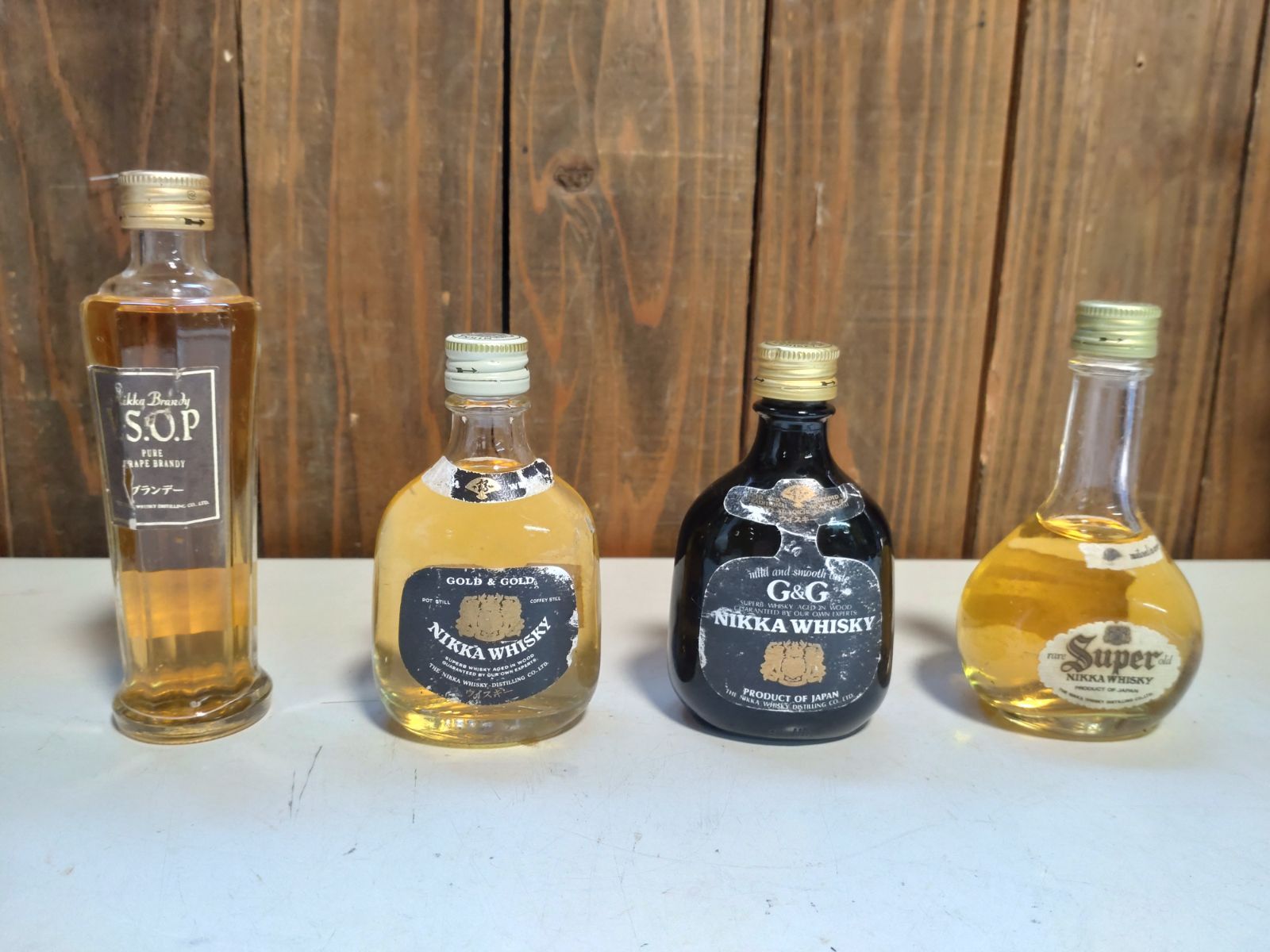 飲料・酒 ニッカウイスキー ミニボトル 4本セット