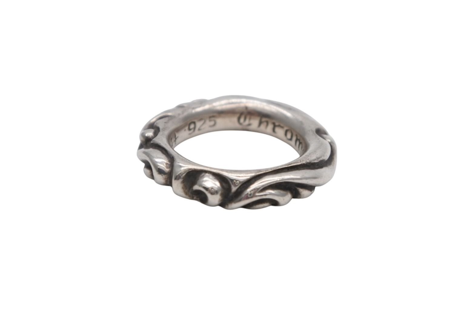 CHROME HEARTS クロムハーツ スクロールバンドリング 重量約9.5g サイズ9.5号 1994 .925刻印 シルバー925 4b008931