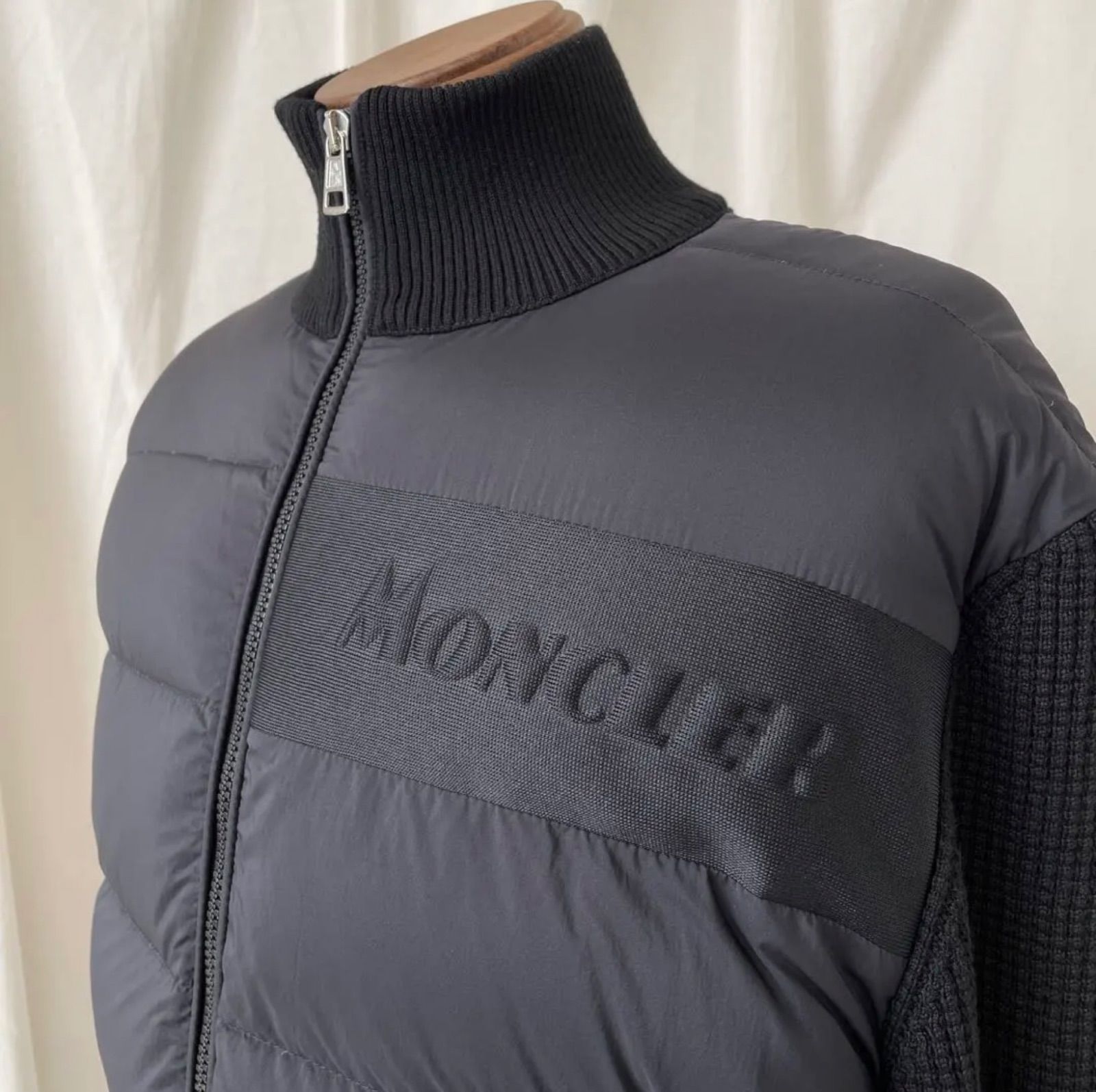 MONCLER モンクレール ニット切替 ダウンジャケット カーディガン