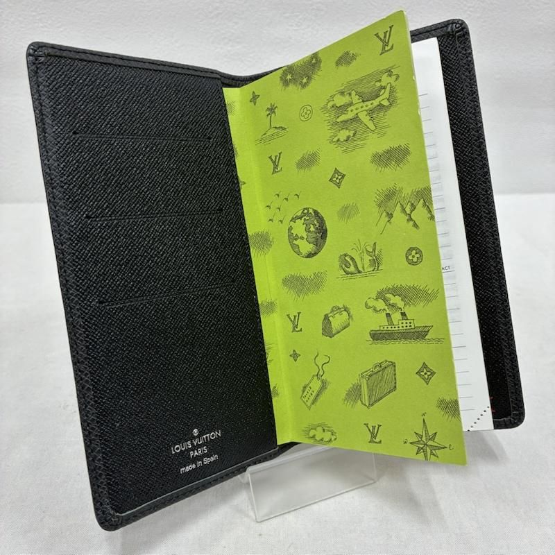 ルイヴィトン アジェンダ ポッシュ タイガ レザー 手帳 カバー 札入れ