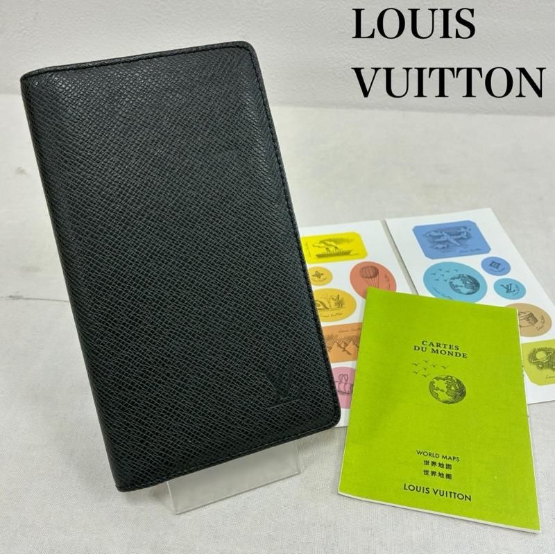 ルイヴィトン アジェンダ ポッシュ タイガ レザー 手帳 カバー 札入れ