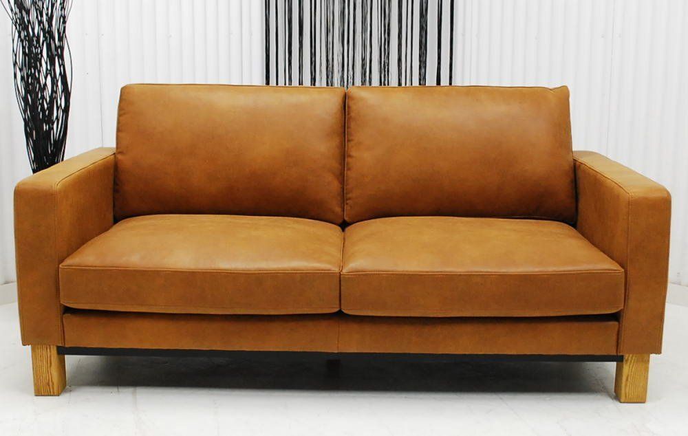 アウトレット 現品限り 一部送料無料 大 ♥ 高品質 ヴィンテージ調モダンデザイン フェザー入り 北欧調スタイルソファー キャメル 251024-フリーマン2.5p