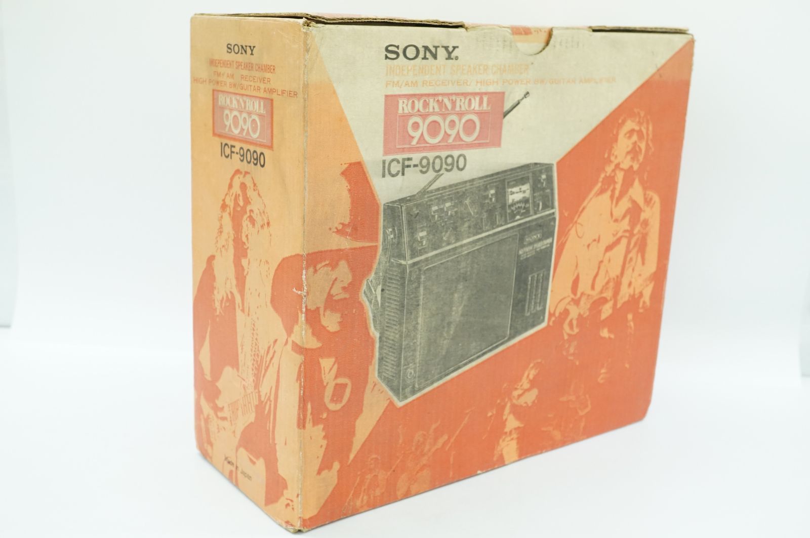 C040925 SONY ICF-9090 FM AM ソニー ラジオ ギターアンプ INDEPENDENT SPEAKER CHAMBER