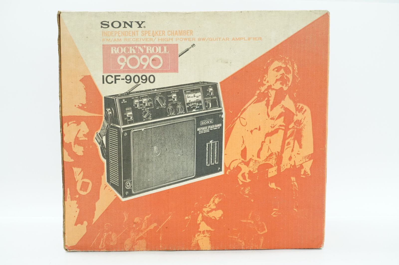 C040925 SONY ICF-9090 FM AM ソニー ラジオ ギターアンプ INDEPENDENT SPEAKER CHAMBER