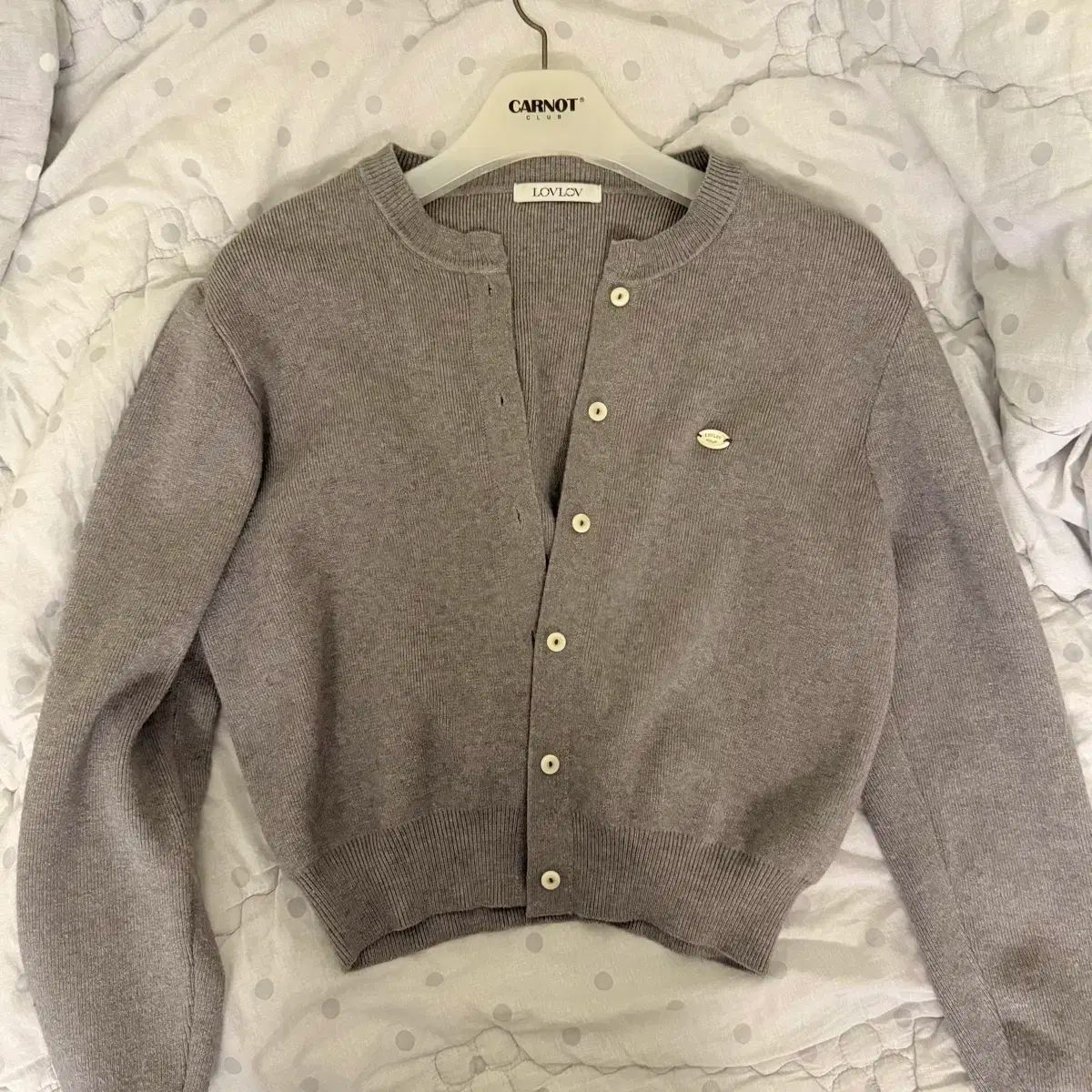 ローブローブ MY OH Tシャツ ニート カーディガン グレー