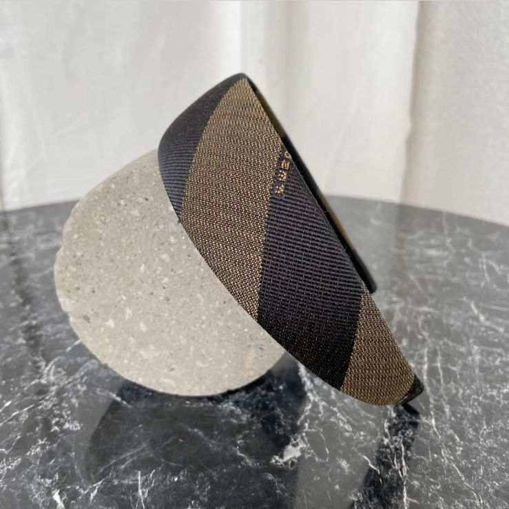 FENDI フェンディ カチューシャ ペカン 太め ヴィンテージ ヘア