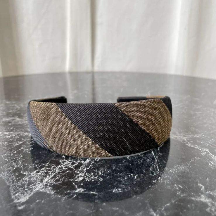 FENDI フェンディ カチューシャ ペカン 太め ヴィンテージ ヘア