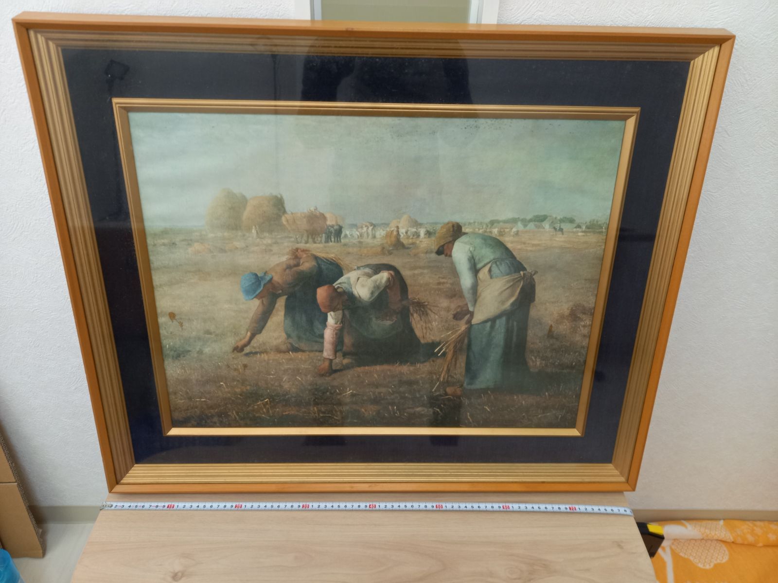 訳アリ 額装アート ミレー 落穂拾い 複製画 大型サイズ インテリア 撮影小物 美術教材におすすめ