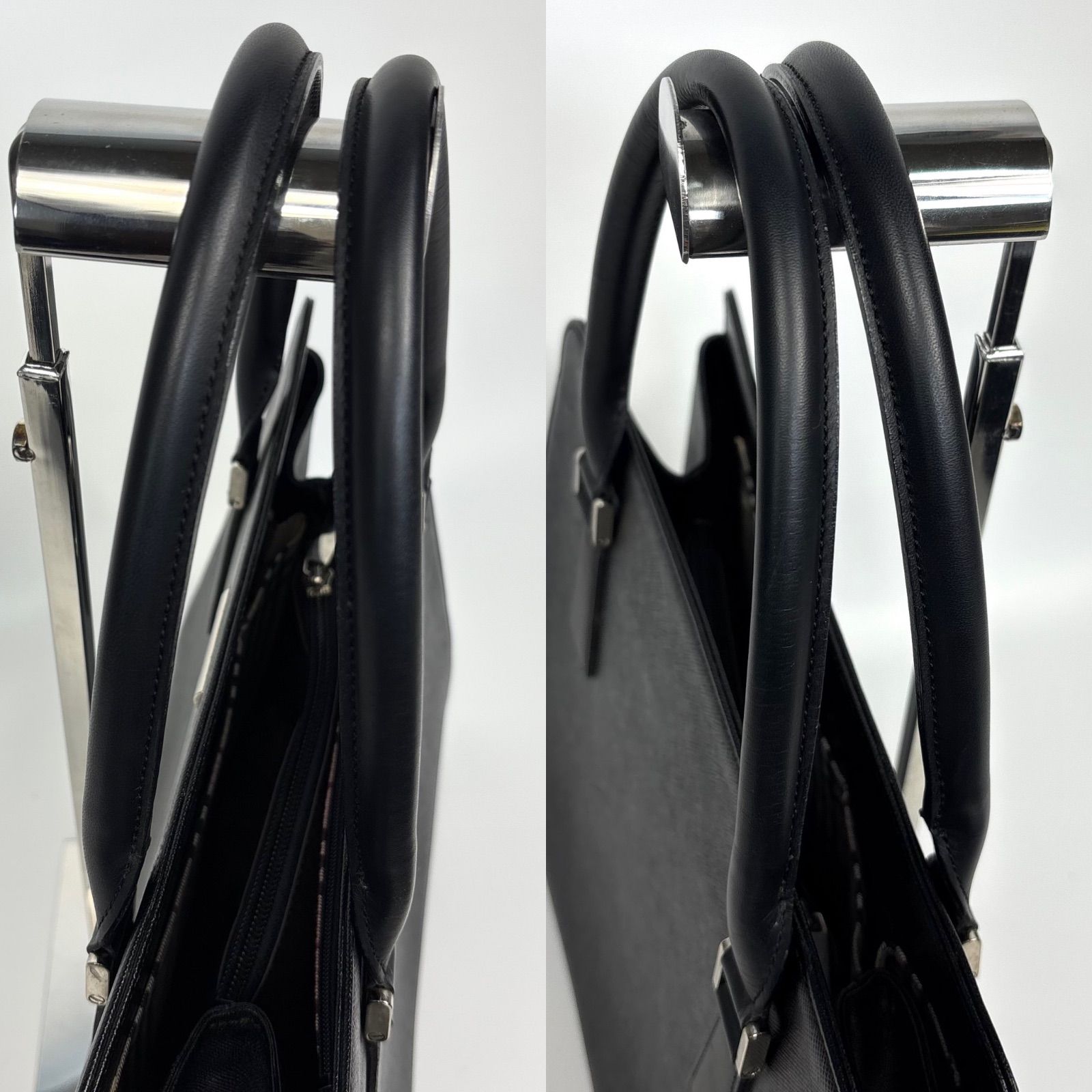 BURBERRY バーバリー サフィアーノレザー ハンドバッグ トートバッグ