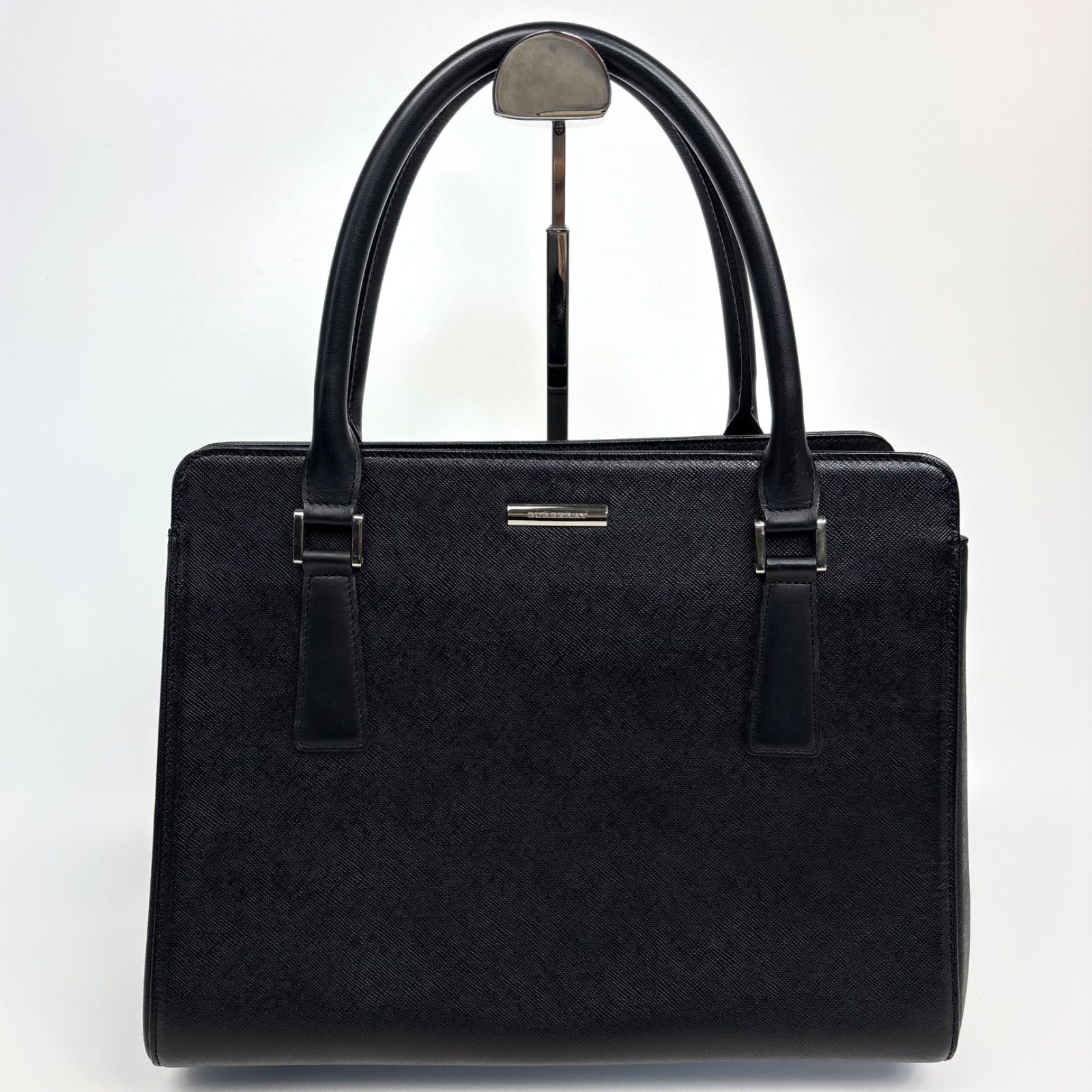 美品✨BURBERRY バーバリー 高級 サフィアーノレザー ビジネスバッグ BURBERRY バーバリー サフィアーノレザー ハンドバッグ トートバッグ