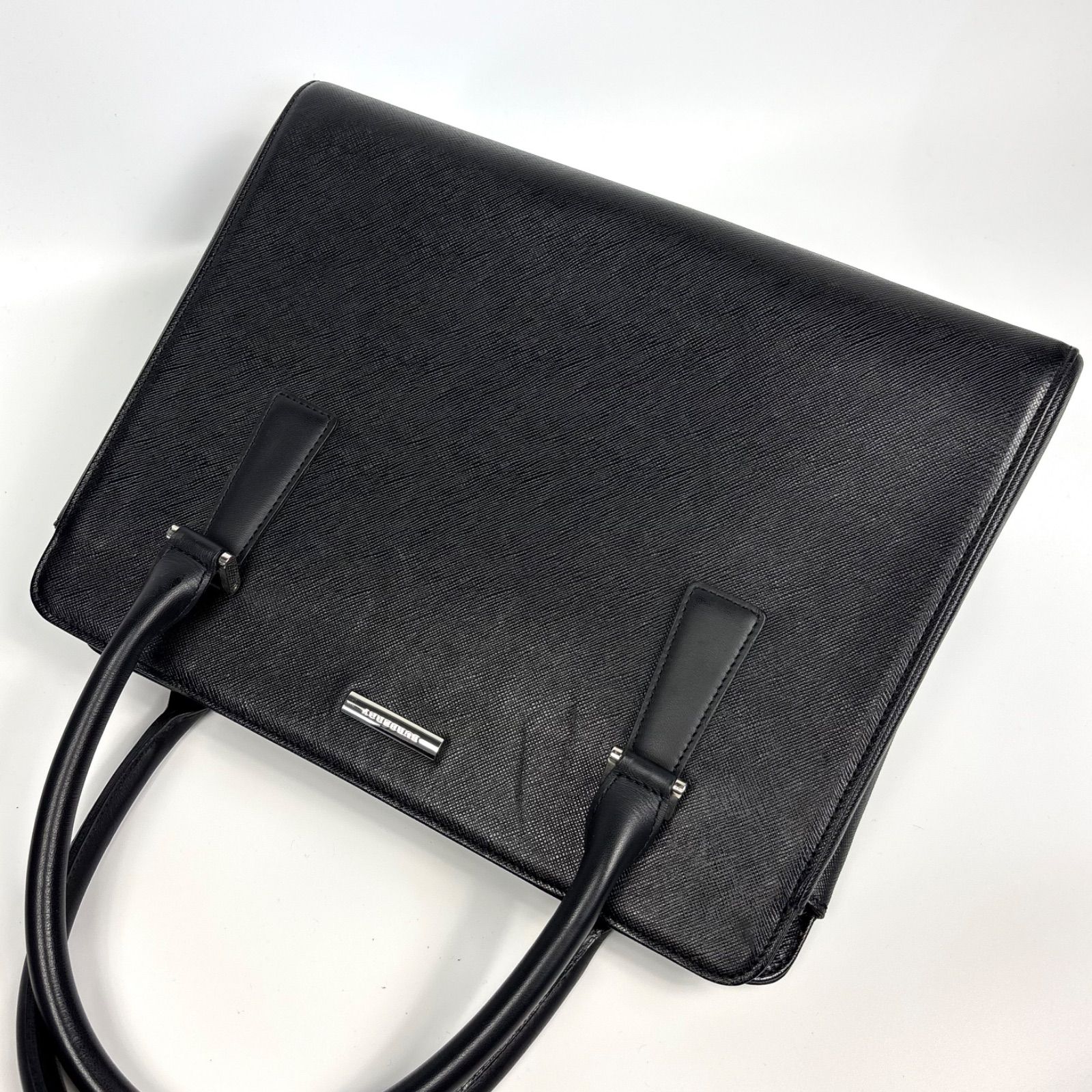 BURBERRY バーバリー サフィアーノレザー ハンドバッグ トートバッグ