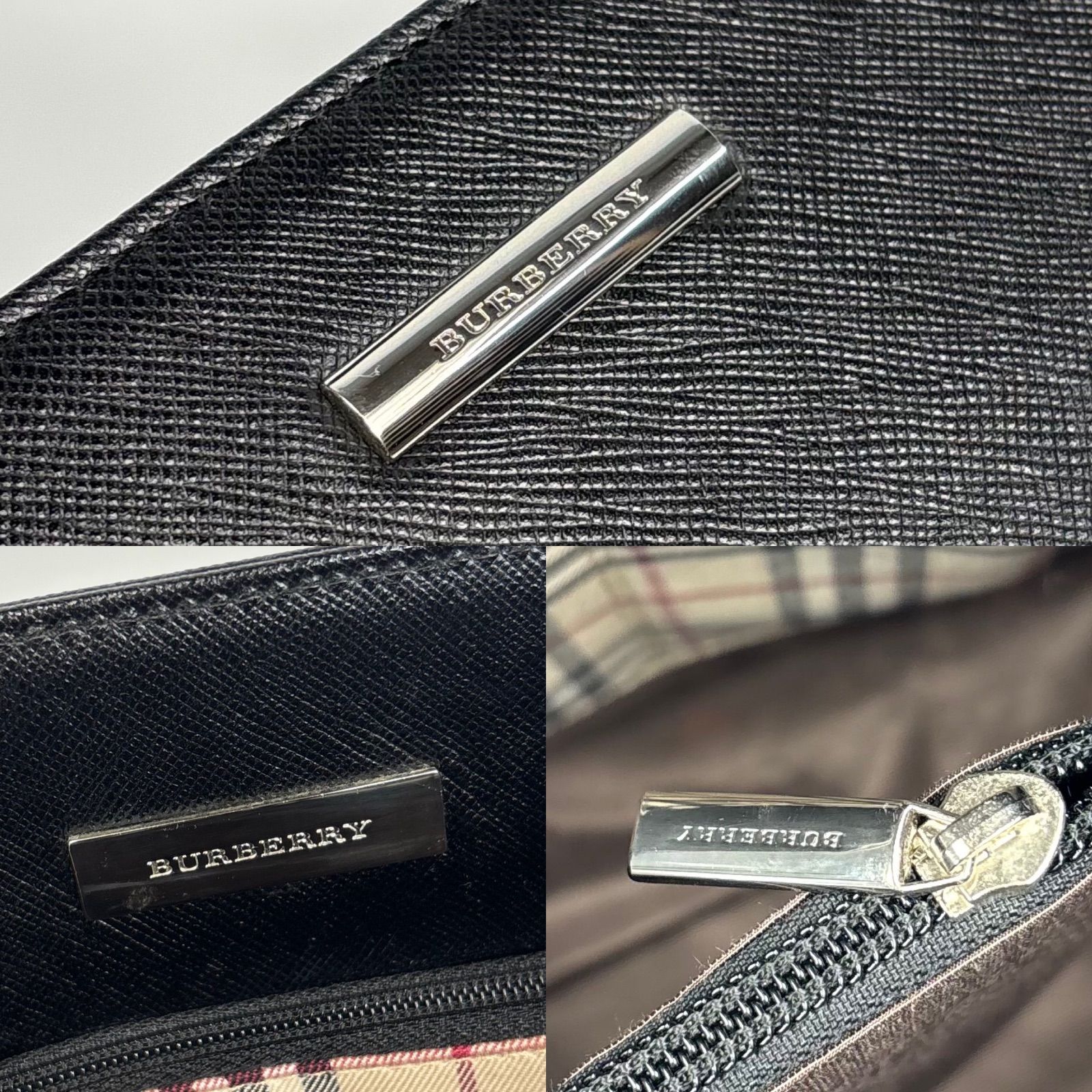 BURBERRY バーバリー サフィアーノレザー ハンドバッグ トートバッグ