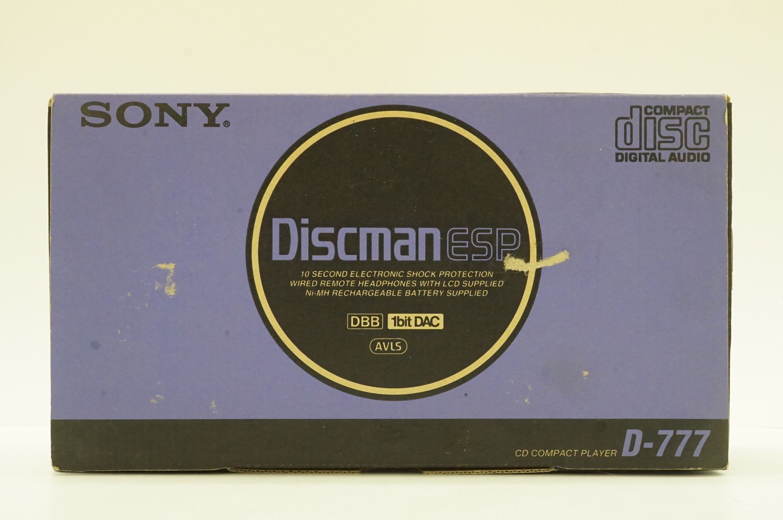 C031805)新品未使用 SONY DisCman ESP D-777 CDコンパクトプレーヤー