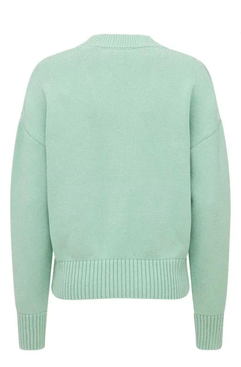  アミ ハート ロゴ カーディガン ミント 長袖 カーディガン ボレロ アンサンブル