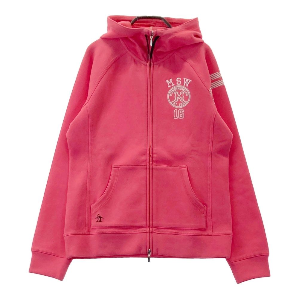 サイズ M MUNSING WEAR マンシングウェア スウェットジップパーカー ピンク系 240101551907 ゴルフウェア レディース ストスト