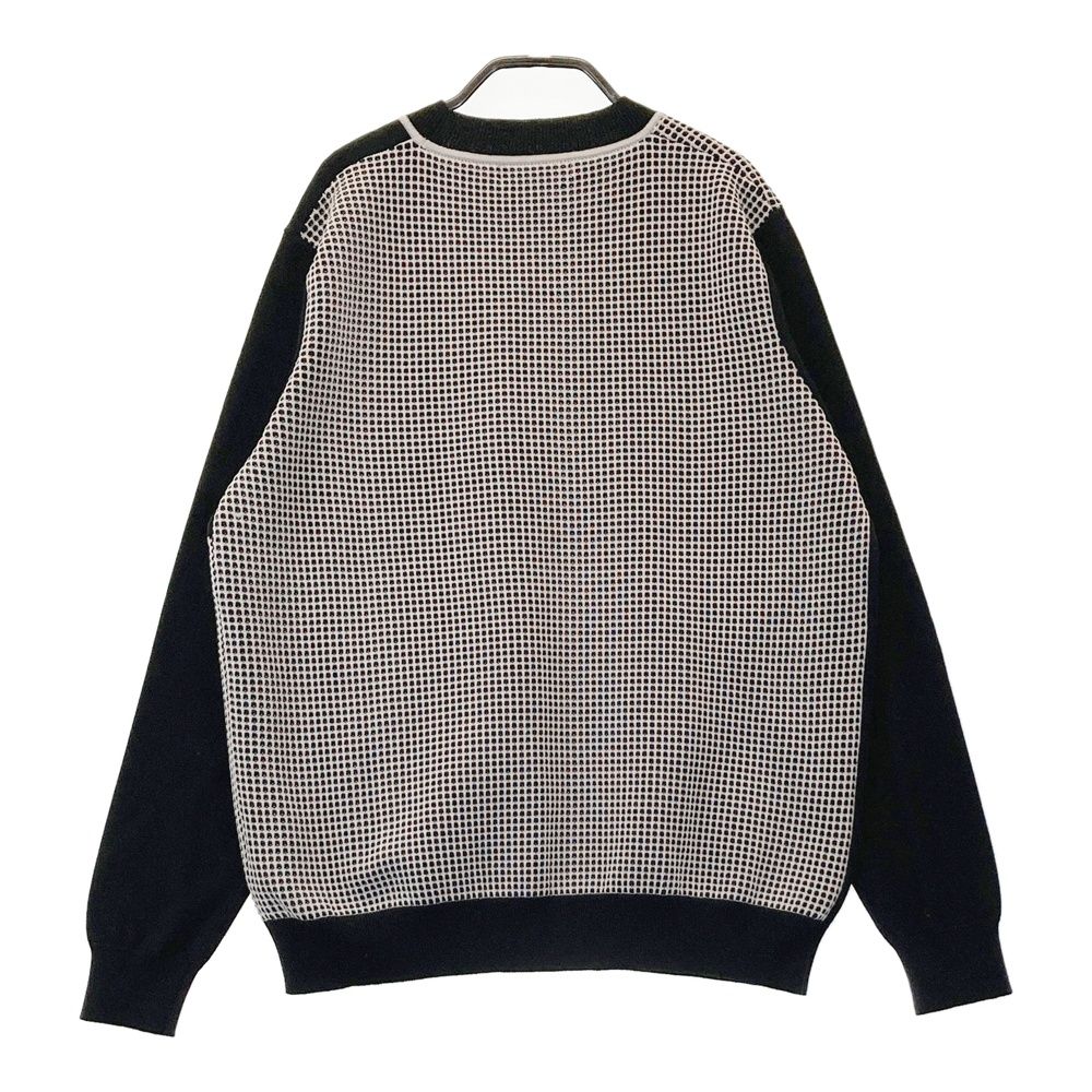 新品未使用　M・U SPORTS 　ゴルフウェア　ウールニット　ブラック　M サイズ：44 M.U SPORTS エムユースポーツ ワッペン付き 長袖ニット