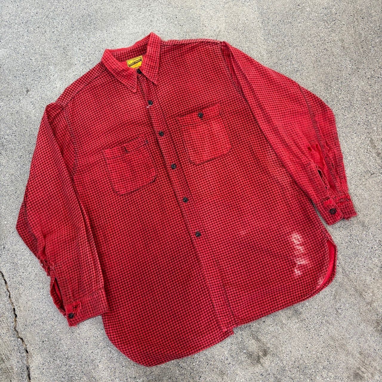 FROST PROOF 40s Flannel Shirt 16 With Gusset Good Fade