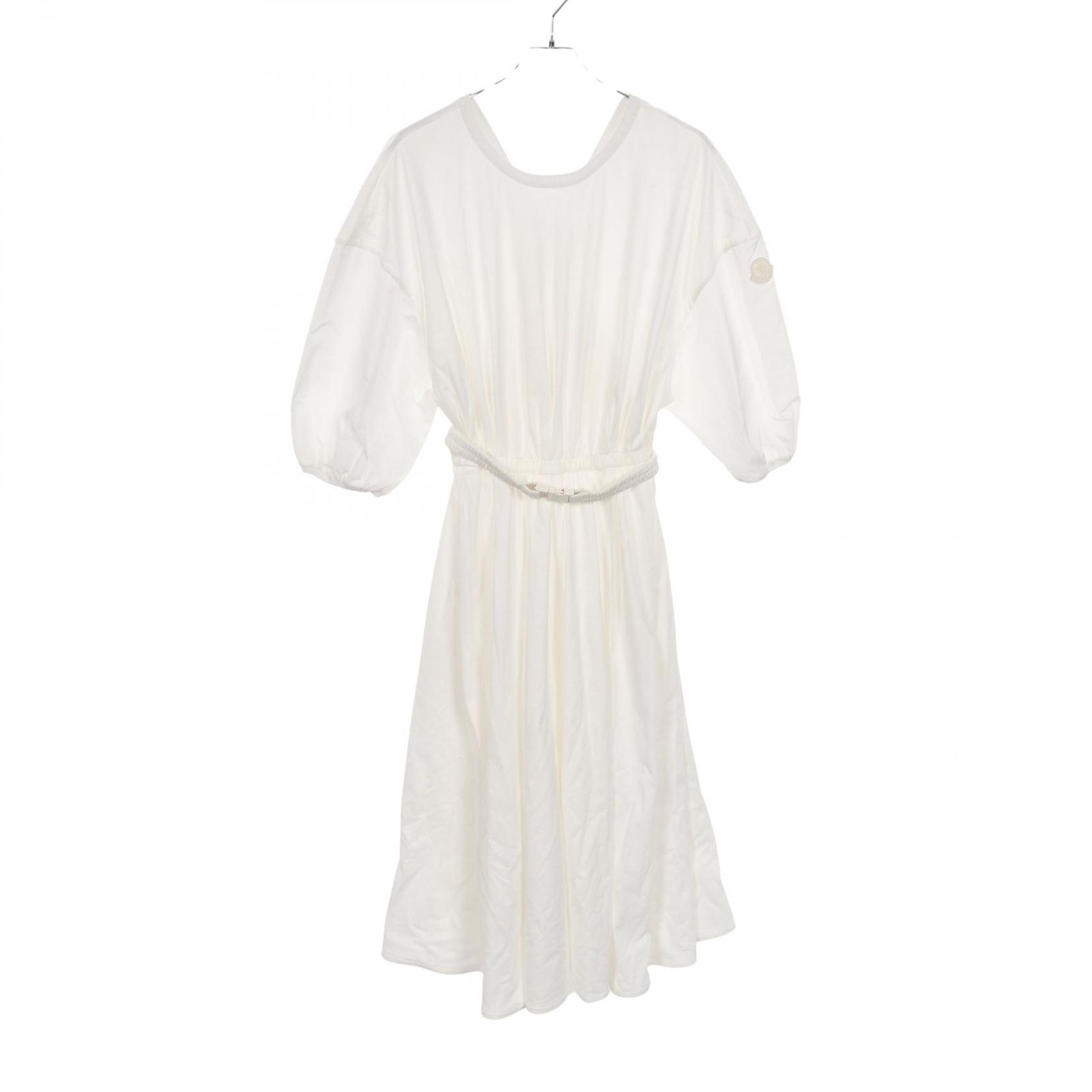モンクレール MONCLER ワンピース 8I00011 ホワイト コットン ワンピース ベルト付 レディース Used B